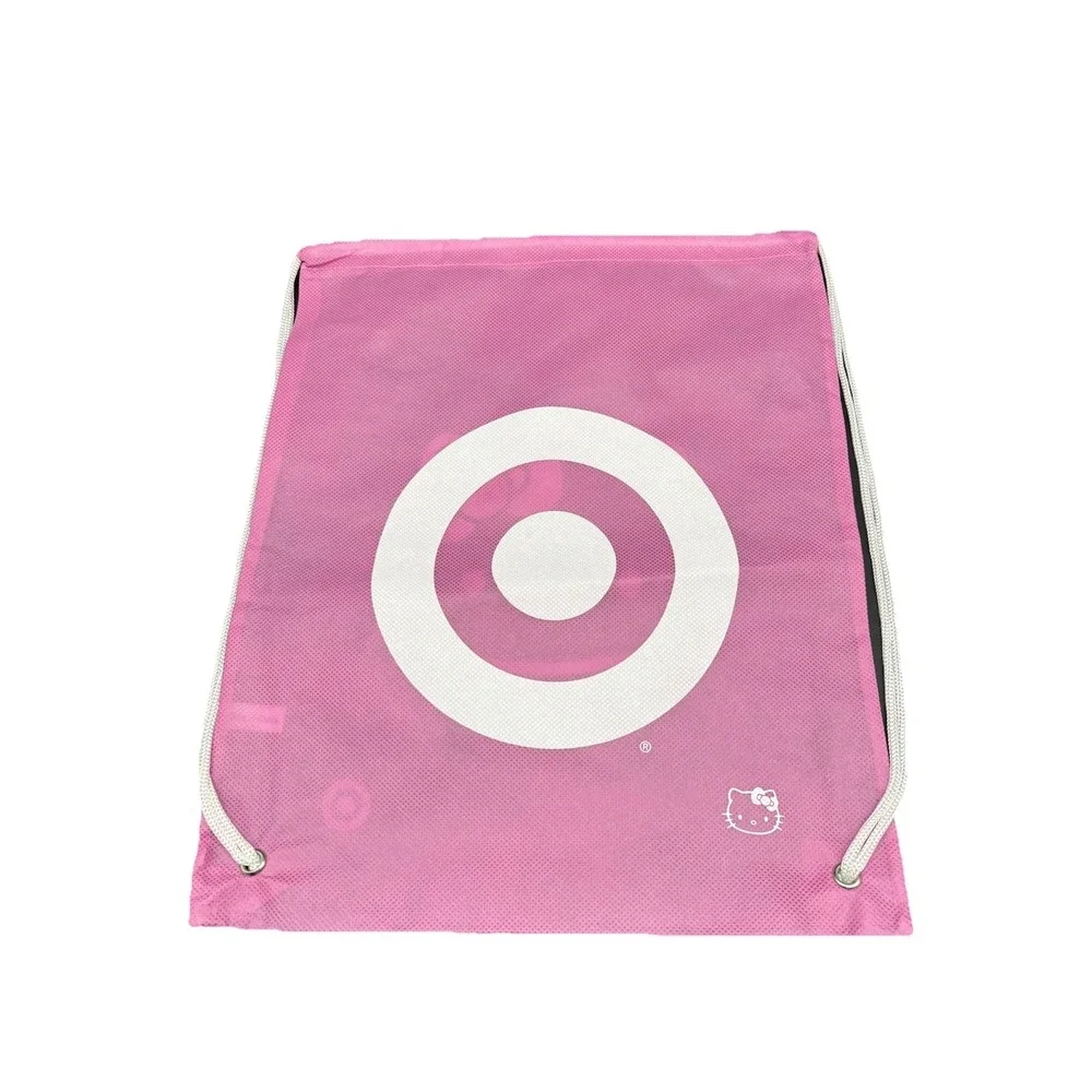 Sanrio Hello Kitty Drawstring Backpack Kids Pink Excellent Target‎ Bullseye Logo